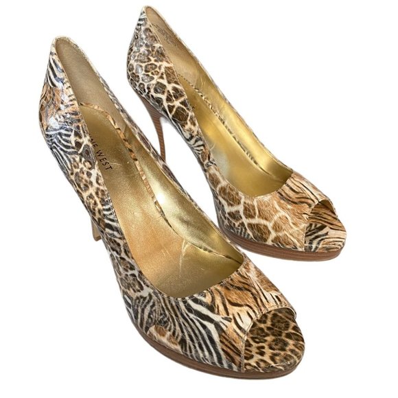 NINE WEST: NEW ZUKI Peep Toe Heels/Pumps Size 11 - Picture 1 of 8